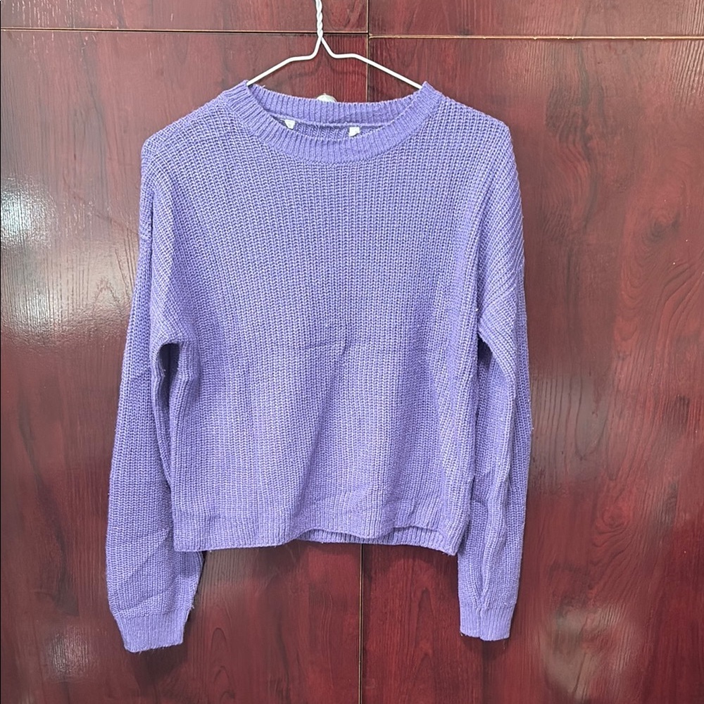 Purple Knit Sweater